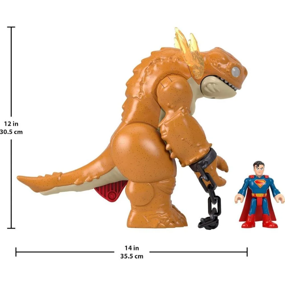 Imaginext Super-Man E Vilão Som E Luz Mattel - imagem 4