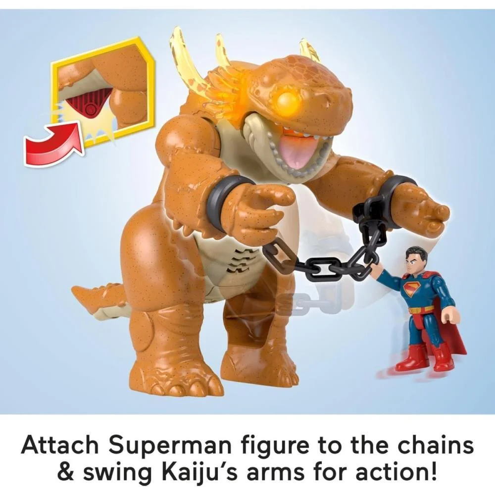 Imaginext Super-Man E Vilão Som E Luz Mattel - imagem 5