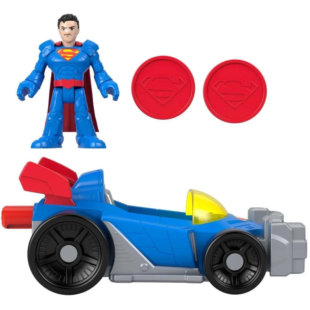 Imaginext Dcsf Supermobile + Figura Mattel - imagem 4