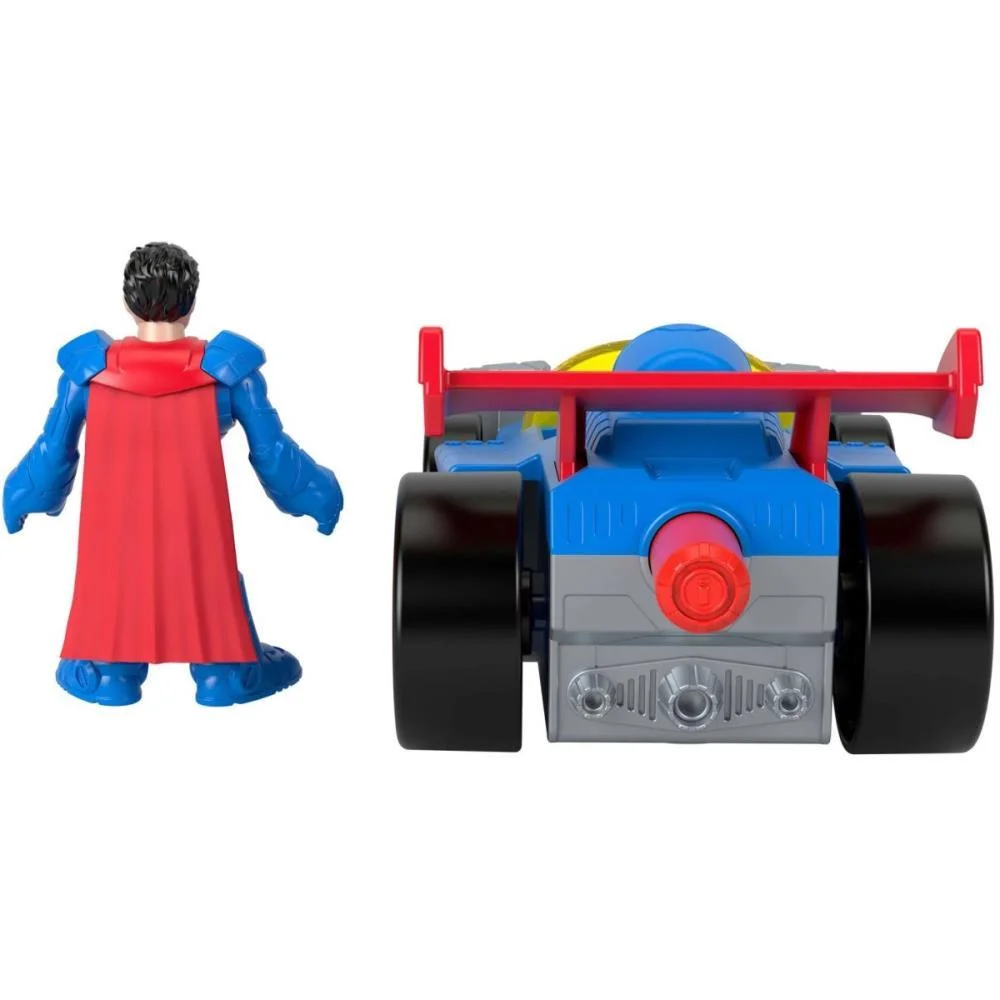 Imaginext Dcsf Supermobile + Figura Mattel - imagem 6
