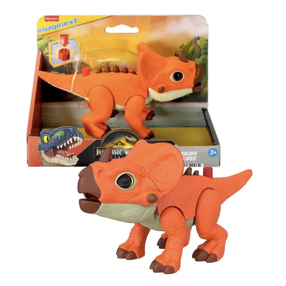 Imaginext Jw Rebirth Deluxe Aquilops Mattel - imagem 8