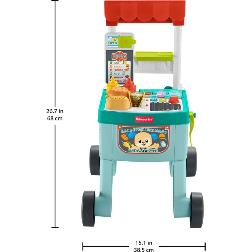 Fisher-Price Aprender Brincar Andador Carro De Snacks 4 Em 1 Mattel - imagem 4