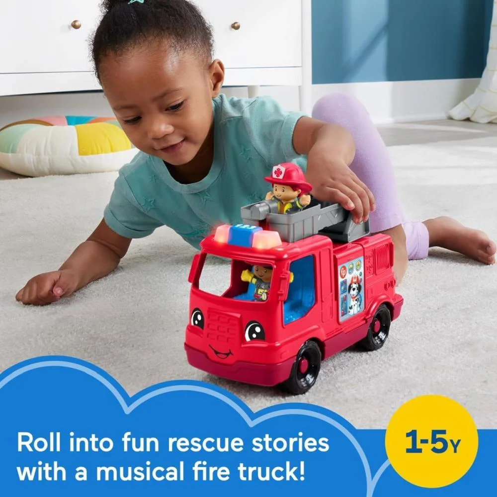 Fisher-Price Entretenimento Lp Caminhao Bombeiro Som E Luz Mattel - imagem 13