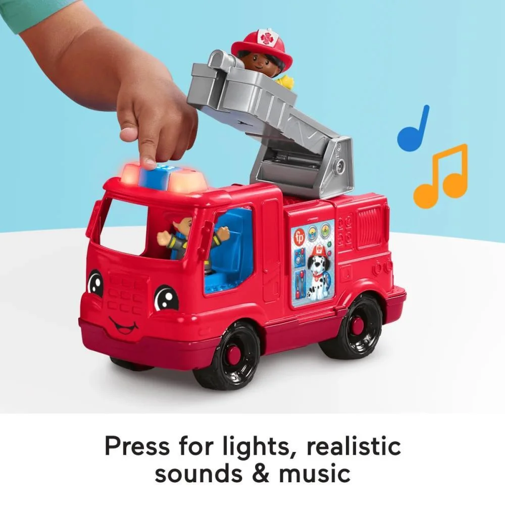 Fisher-Price Entretenimento Lp Caminhao Bombeiro Som E Luz Mattel - imagem 9