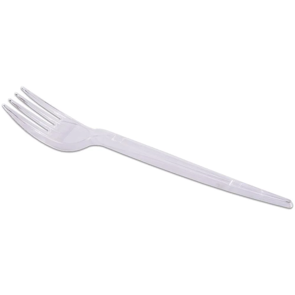 Talher Descartavel Garfo Plast. Refeicao Cristal Prafesta (Pct.c/50) - imagem 3