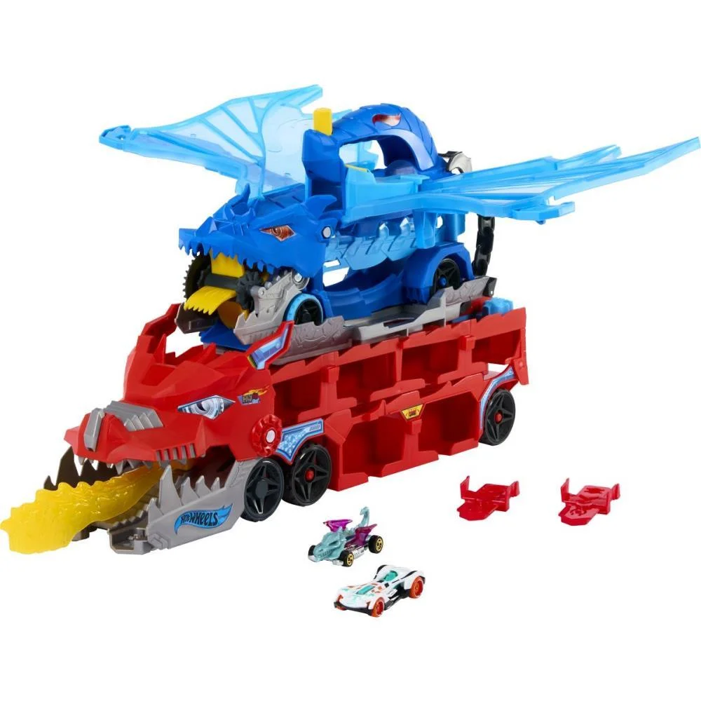Hot Wheels Pista City Super Trailer De Dragão Mattel - imagem 2
