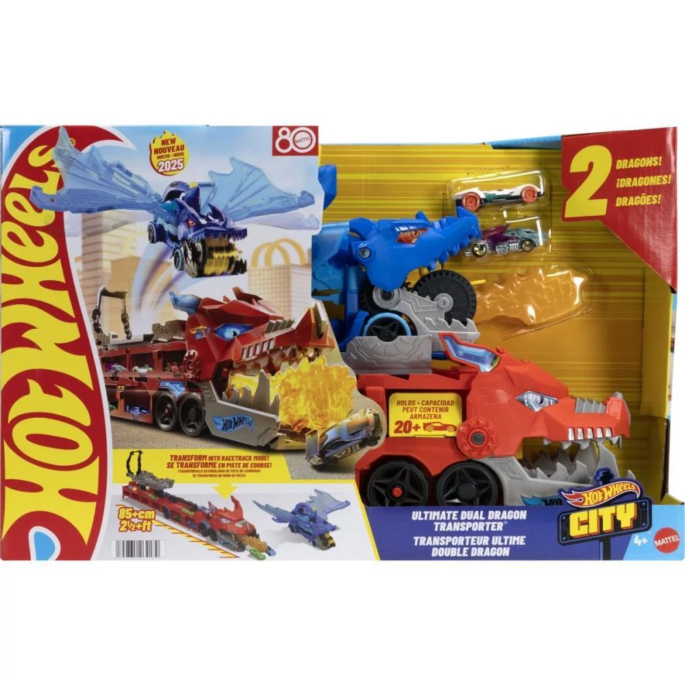 Hot Wheels Pista City Super Trailer De Dragão Mattel - imagem 11