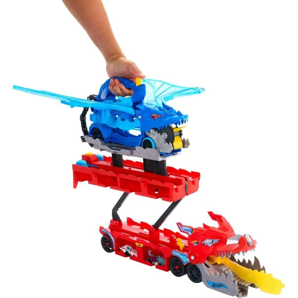Hot Wheels Pista City Super Trailer De Dragão Mattel - imagem 5