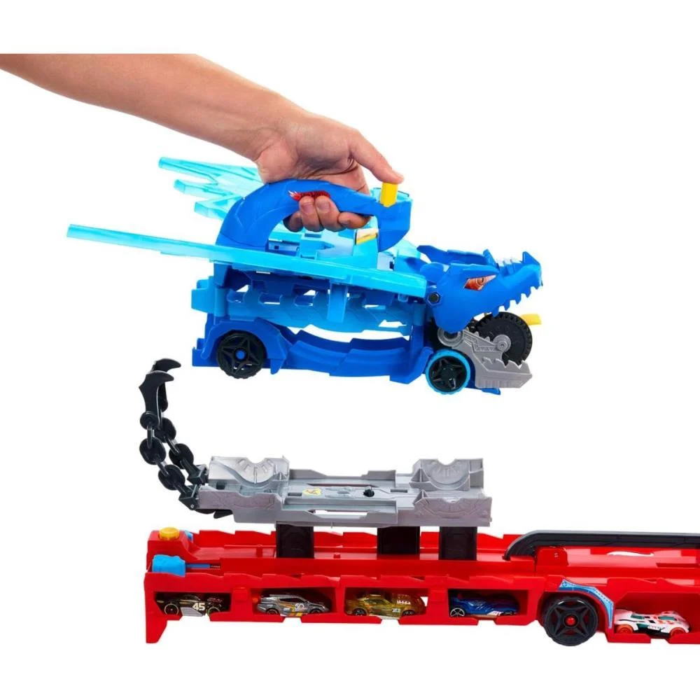 Hot Wheels Pista City Super Trailer De Dragão Mattel - imagem 6