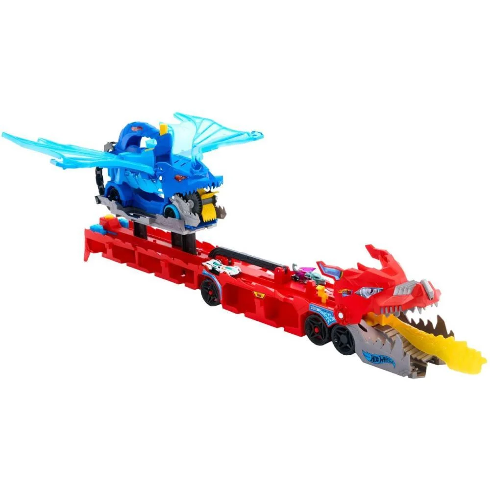 Hot Wheels Pista City Super Trailer De Dragão Mattel - imagem 8