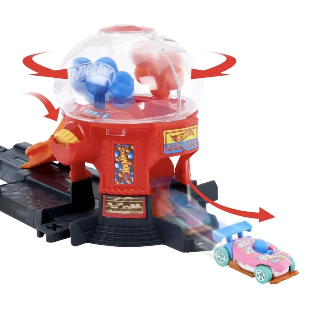Hot Wheels Pista City Downtown Loja De Doces Mattel - imagem 4