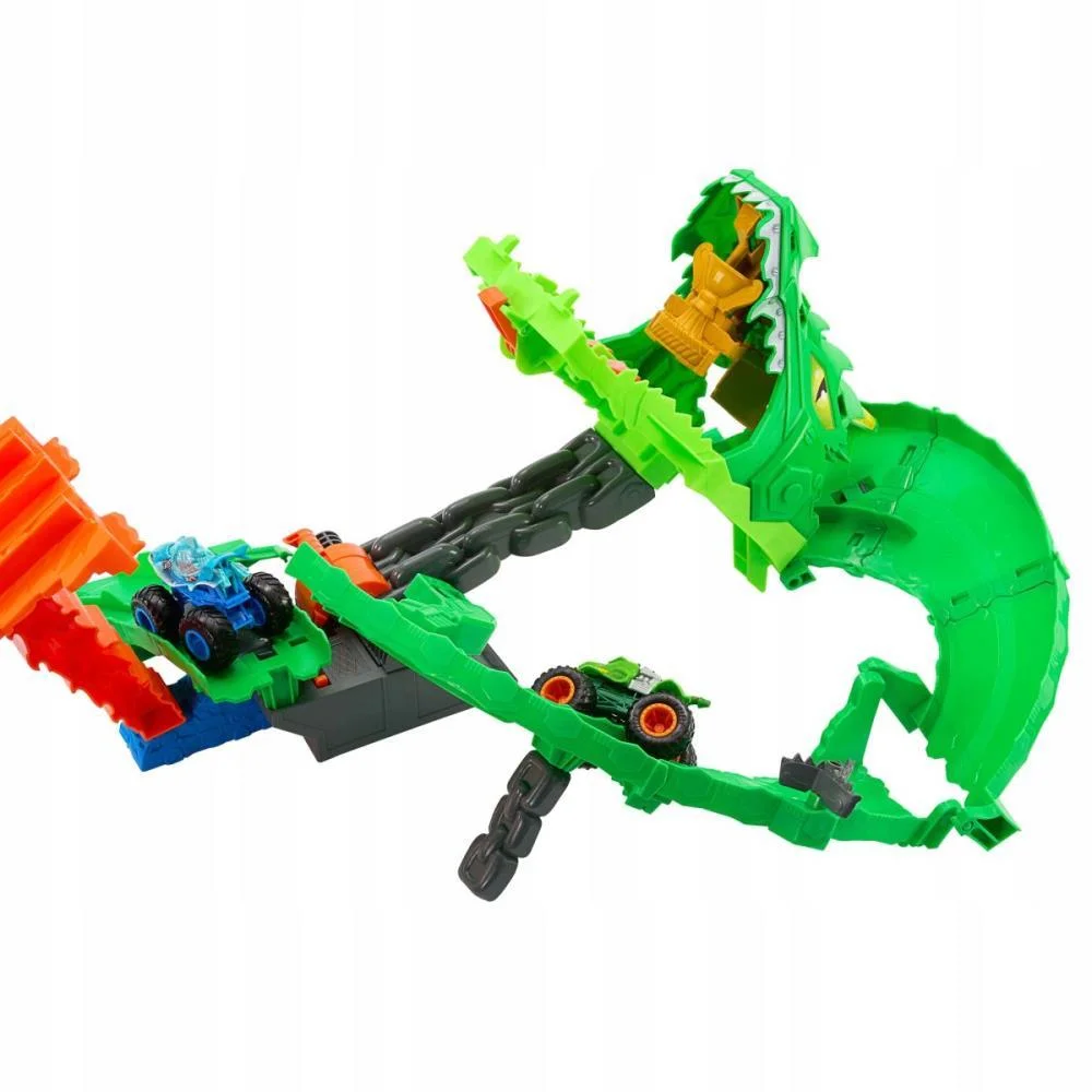 Hot Wheels Monster Trucks Destruicao Do Dragao Mattel - imagem 3