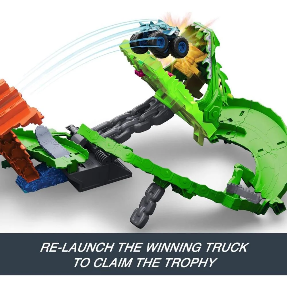 Hot Wheels Monster Trucks Destruicao Do Dragao Mattel - imagem 8