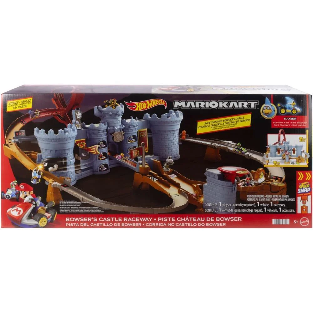 Hot Wheels Mario Kart Mario Kart Pista Castel Bowser Mattel - imagem 4