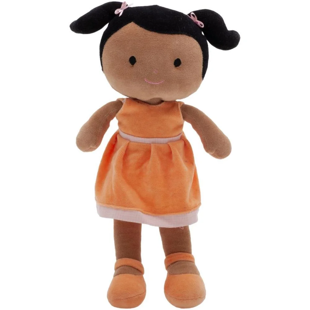 Boneca De Pelucia Juju Negra 35Cm Zip - imagem 5