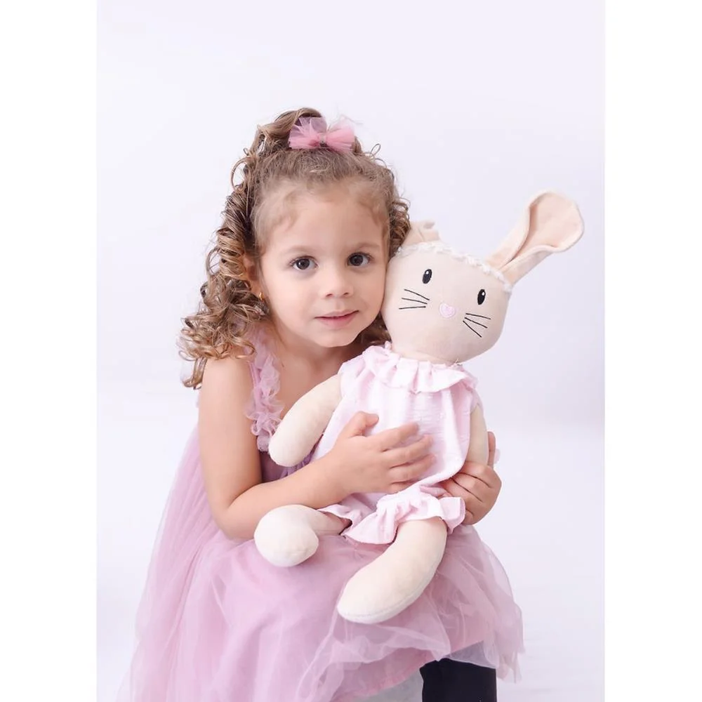 Pelucia Coelha Belinha Rosa 53Cm Zip - imagem 4