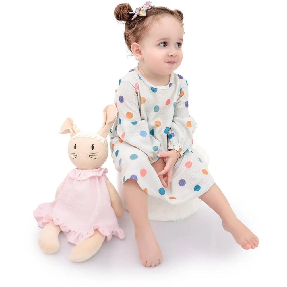 Pelucia Coelha Belinha Rosa 53Cm Zip - imagem 6