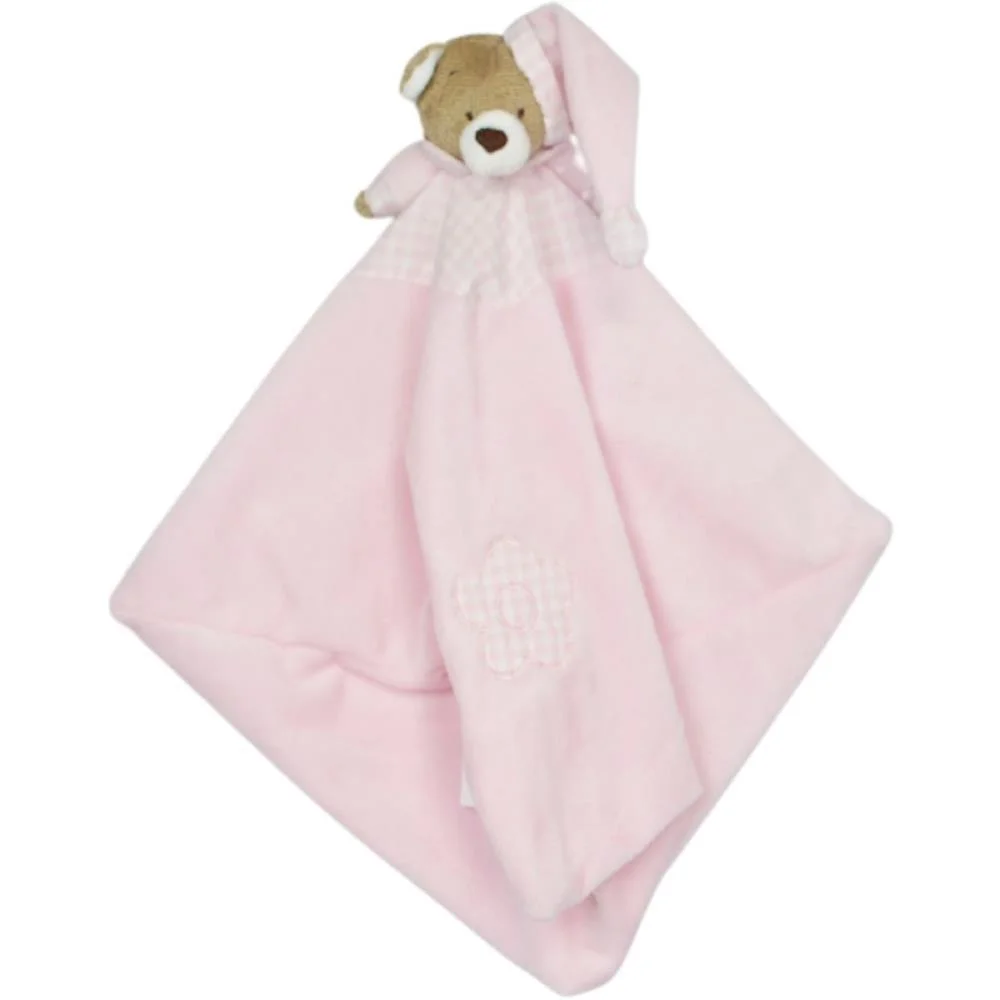 Pelucia Naninha Urso Nino Rosa Bebe Zip - imagem 3