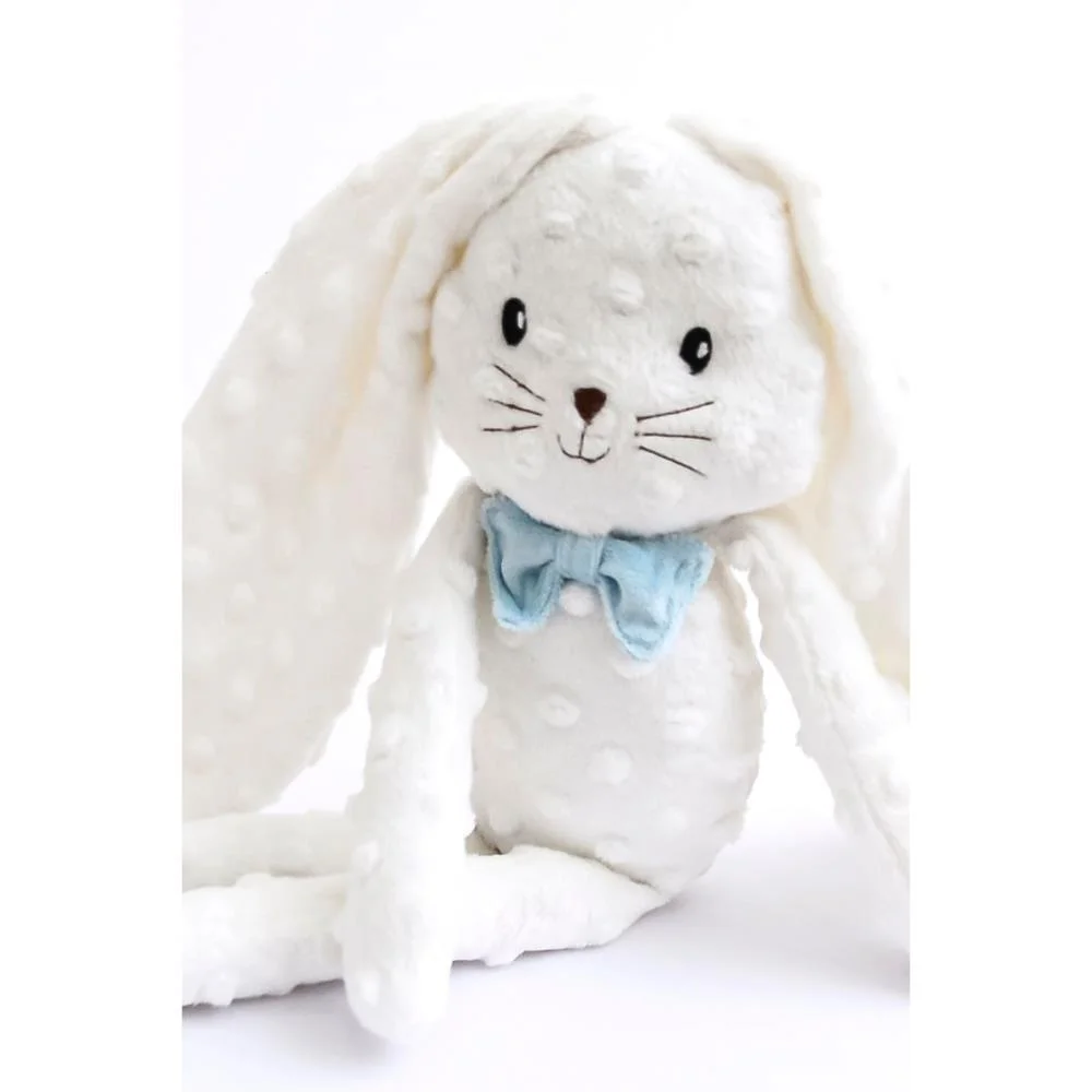 Pelucia Coelho Laço Azul 43Cm Zip