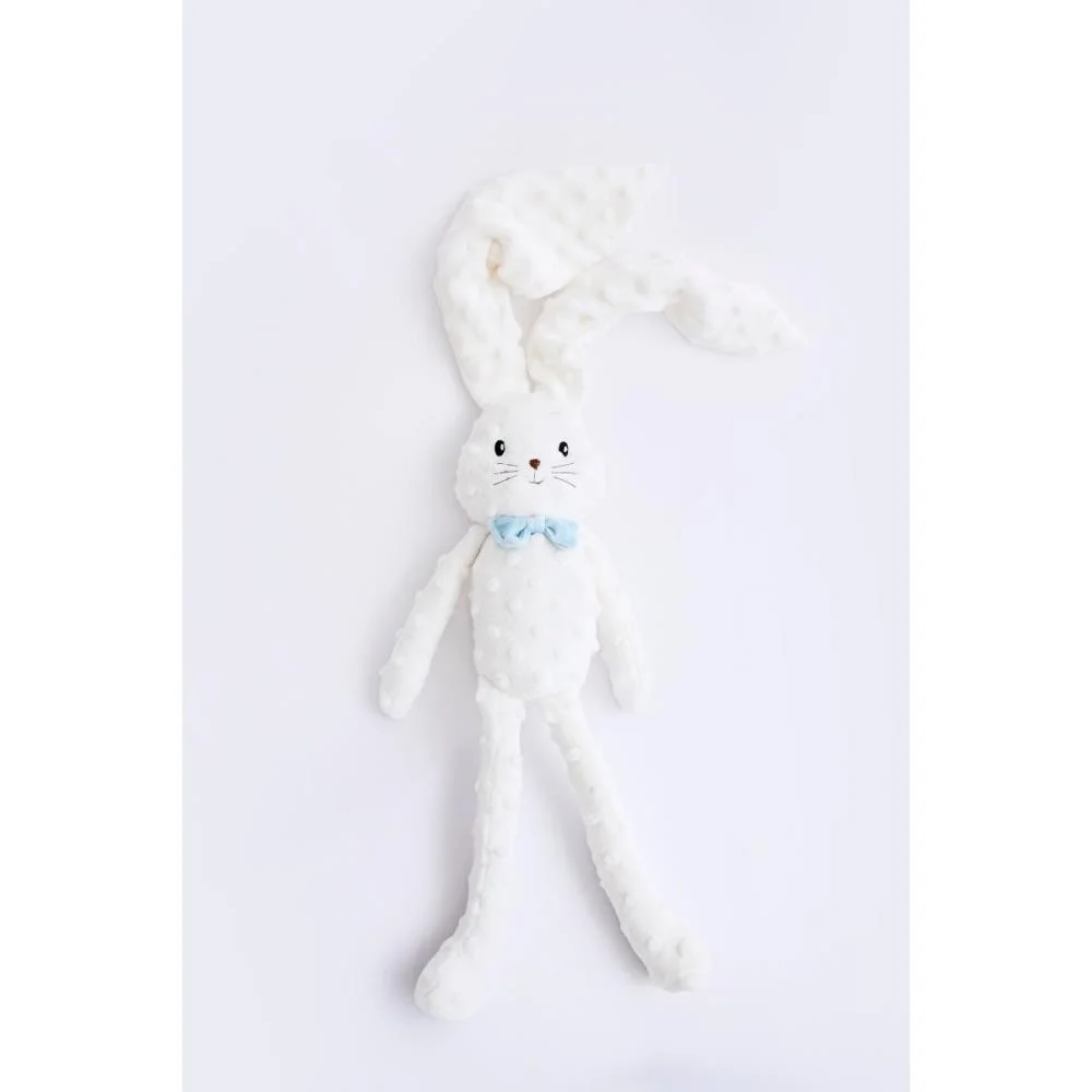 Pelucia Coelho Laço Azul 43Cm Zip - imagem 2