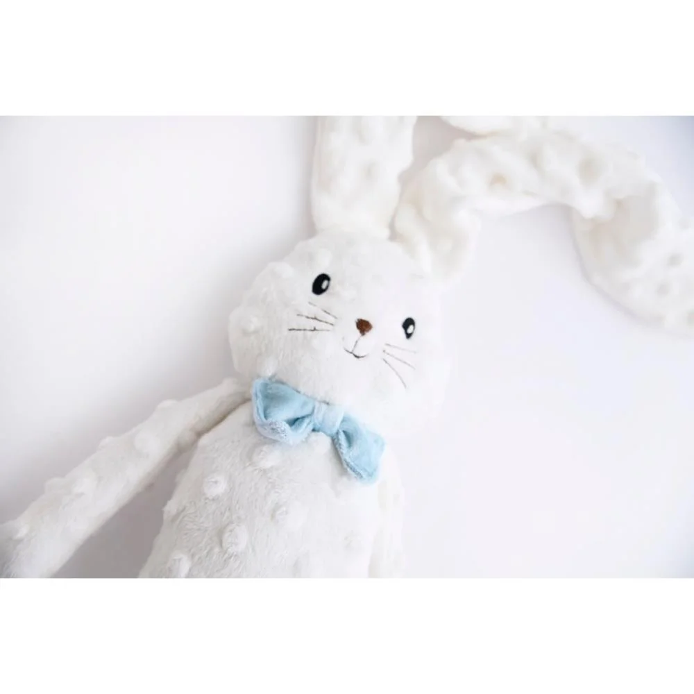 Pelucia Coelho Laço Azul 43Cm Zip - imagem 3