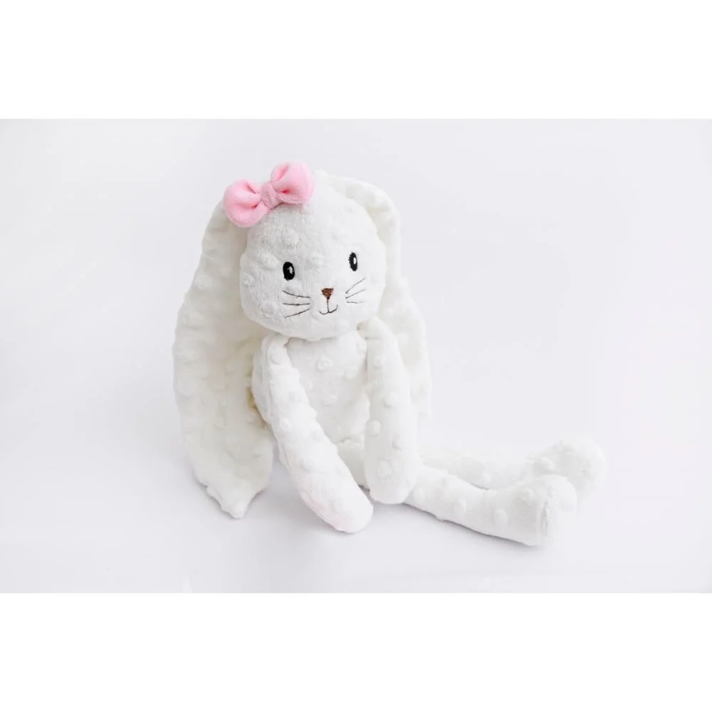 Pelucia Coelho Laço Rosa 43Cm Zip