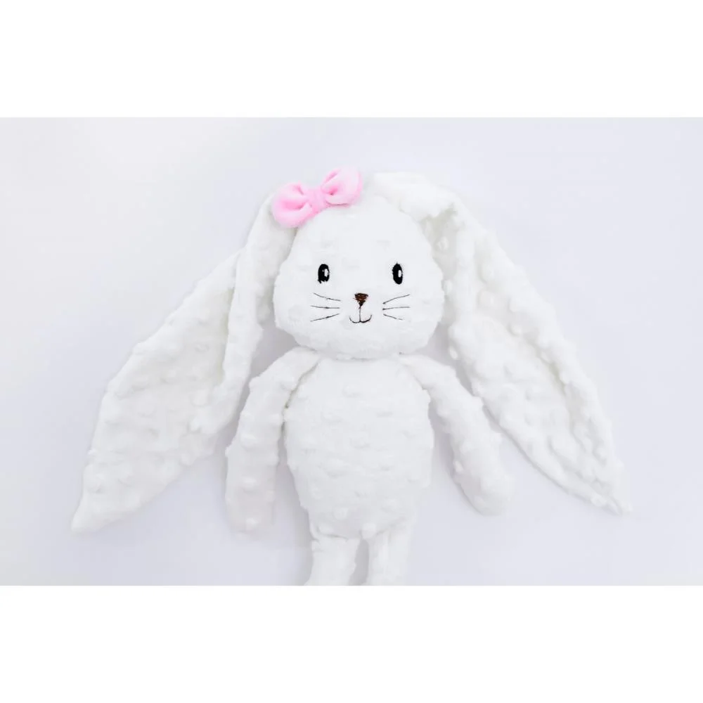 Pelucia Coelho Laço Rosa 43Cm Zip - imagem 2