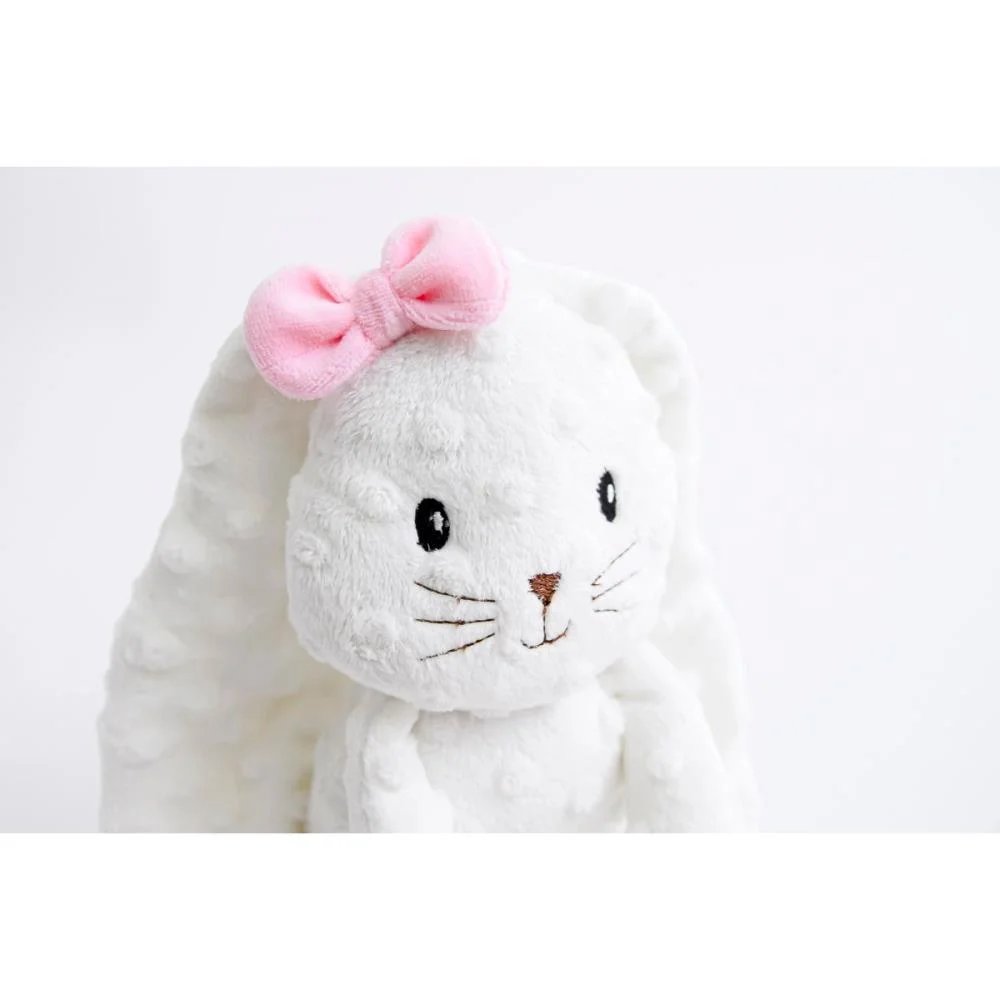 Pelucia Coelho Laço Rosa 43Cm Zip - imagem 3