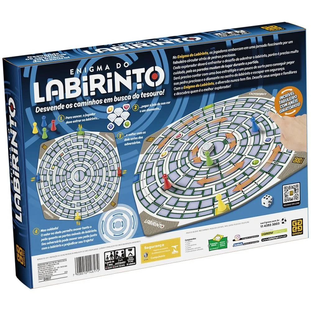Jogo De Tabuleiro Enigma Do Labirinto Grow - imagem 5