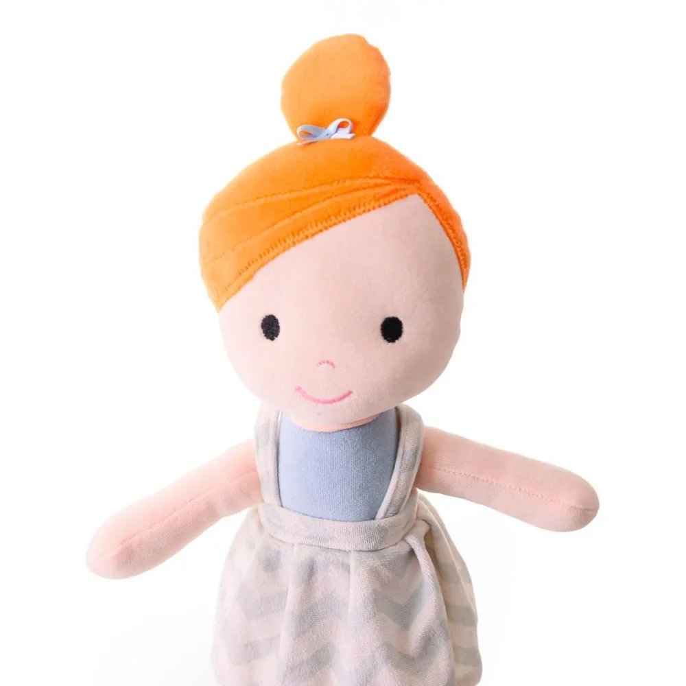 Boneca De Pelucia Mari Ruiva 35Cm Zip - imagem 4