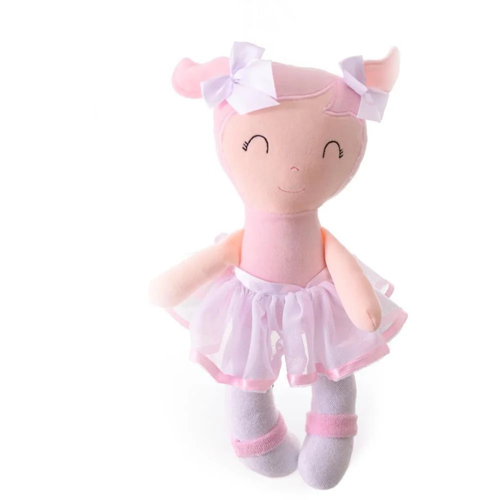 Boneca De Pelucia Bia Cabelo Rosa 35Cm Zip - imagem 8