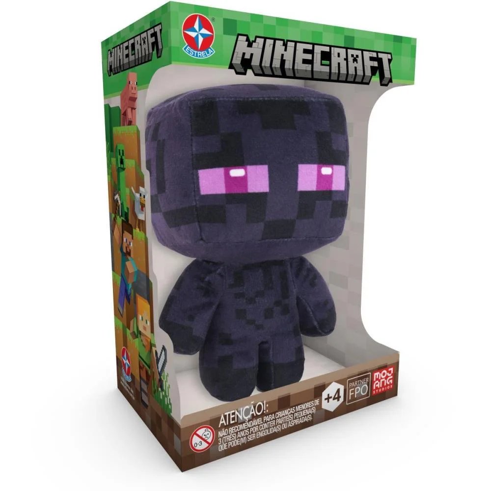 Pelucia Minecraft Enderman 16Cm Estrela - imagem 2
