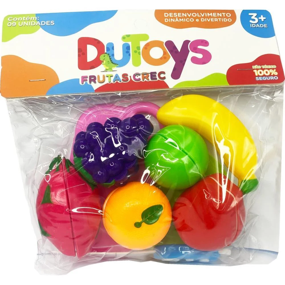 Brincando De Casinha Frutas Crec 9Pcs (S) Toy Mix - imagem 2