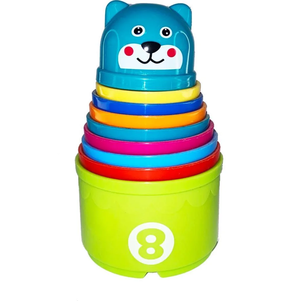 Brinquedo Educativo Torre Divertida 9 Potes Rf2 (S Toy Mix - imagem 4