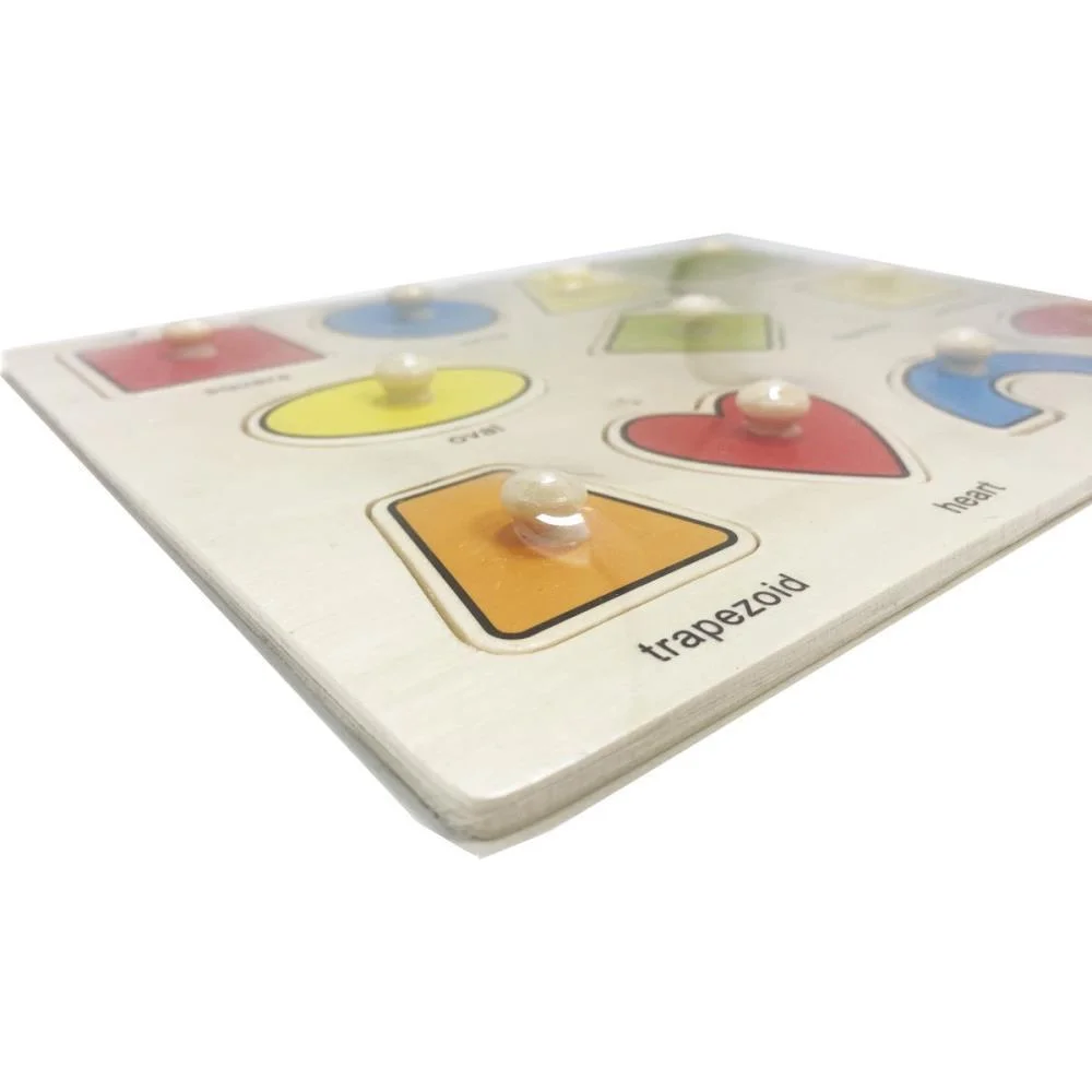 Brinquedo Pedagogico Madeira Encaixe Divertido Formas Toy Mix - imagem 4