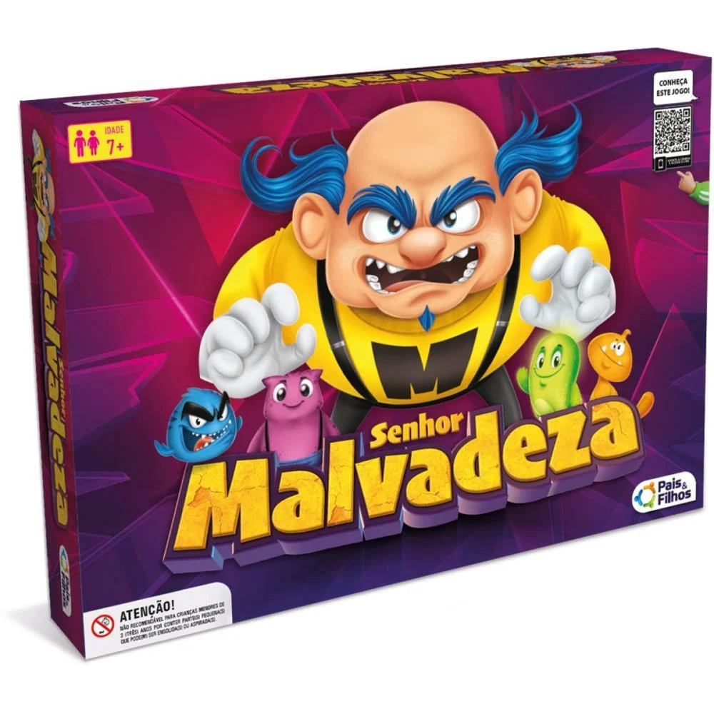 Jogo De Tabuleiro Senhor Malvadeza Pais E Filhos - imagem 4