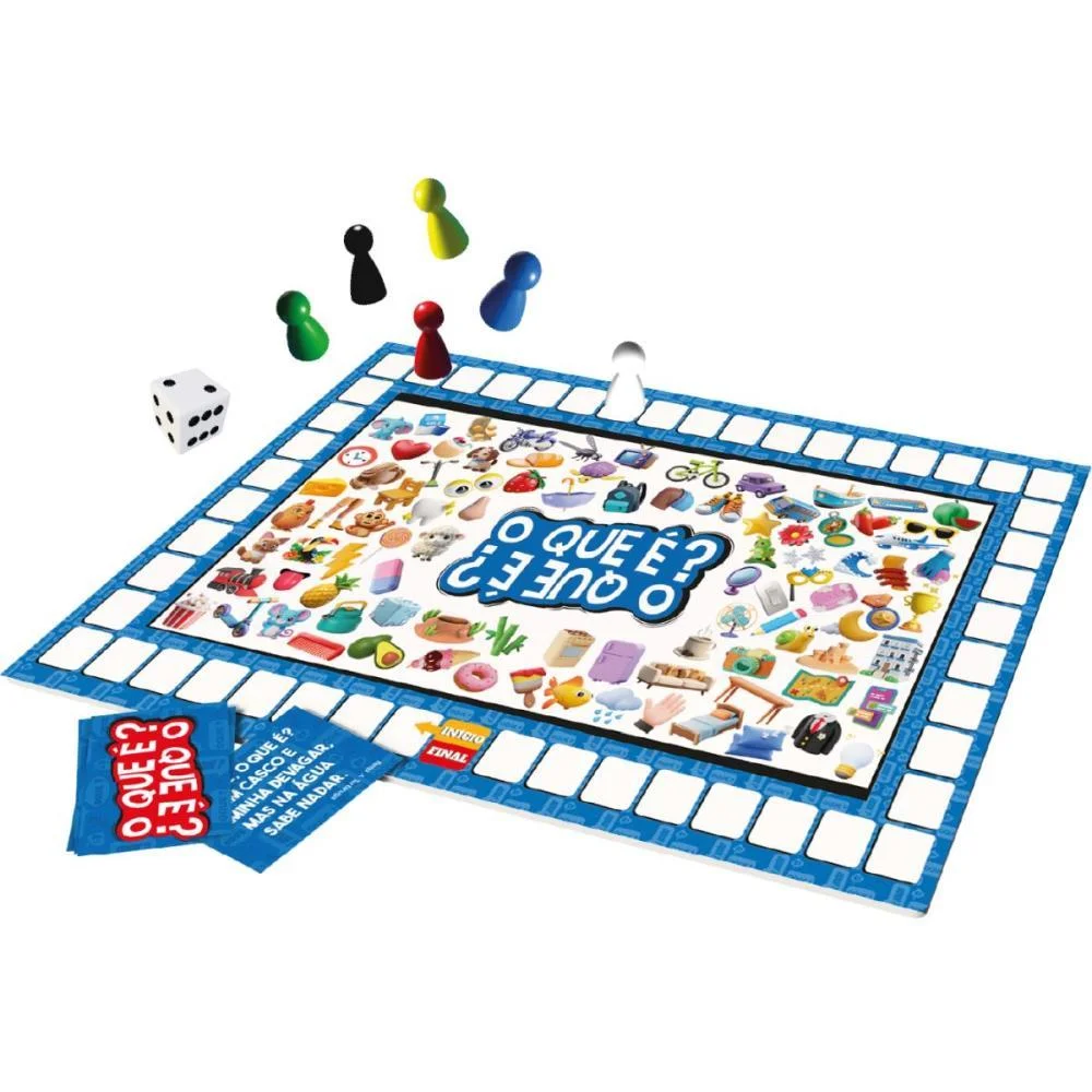 Jogo De Tabuleiro O Que E O Que E Brinc. De Crianca - imagem 3