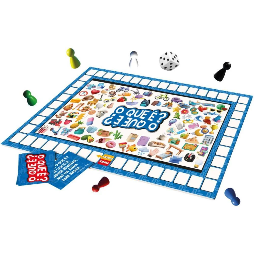Jogo De Tabuleiro O Que E O Que E Brinc. De Crianca - imagem 4