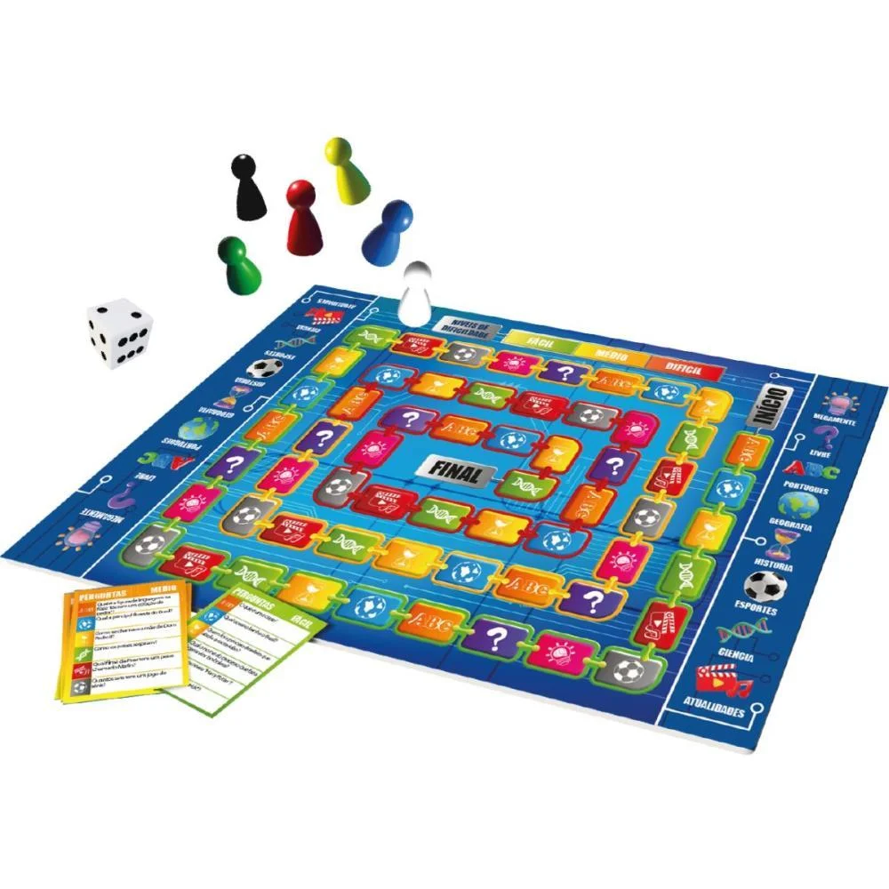 Jogo De Tabuleiro Quebra Cuca Brinc. De Crianca - imagem 3
