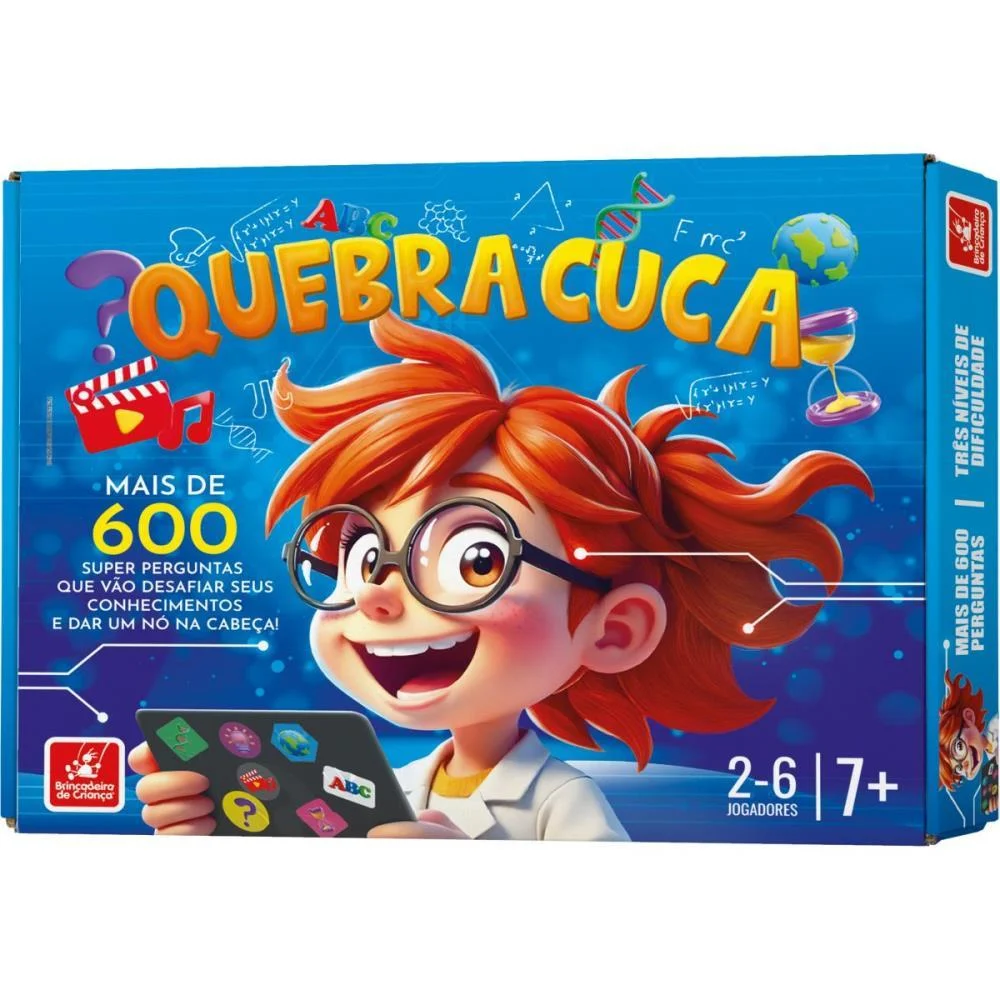 Jogo De Tabuleiro Quebra Cuca Brinc. De Crianca - imagem 5