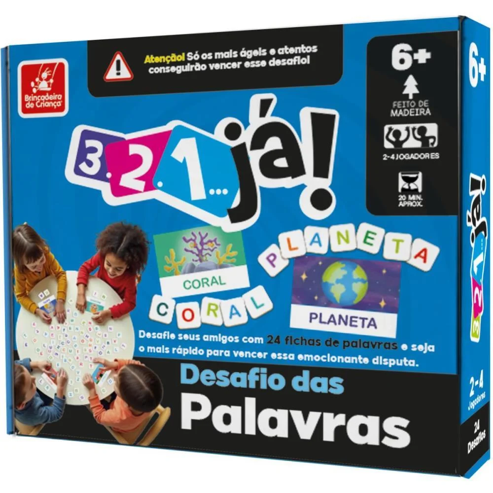 Jogo Educativo Desafio Das Palavras Brinc. De Crianca - imagem 4