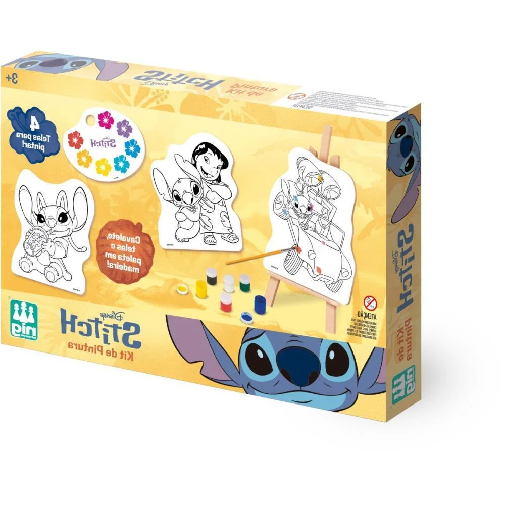Brinquedo Para Colorir Stitch Kit Pintura Nig Brinquedos - imagem 4