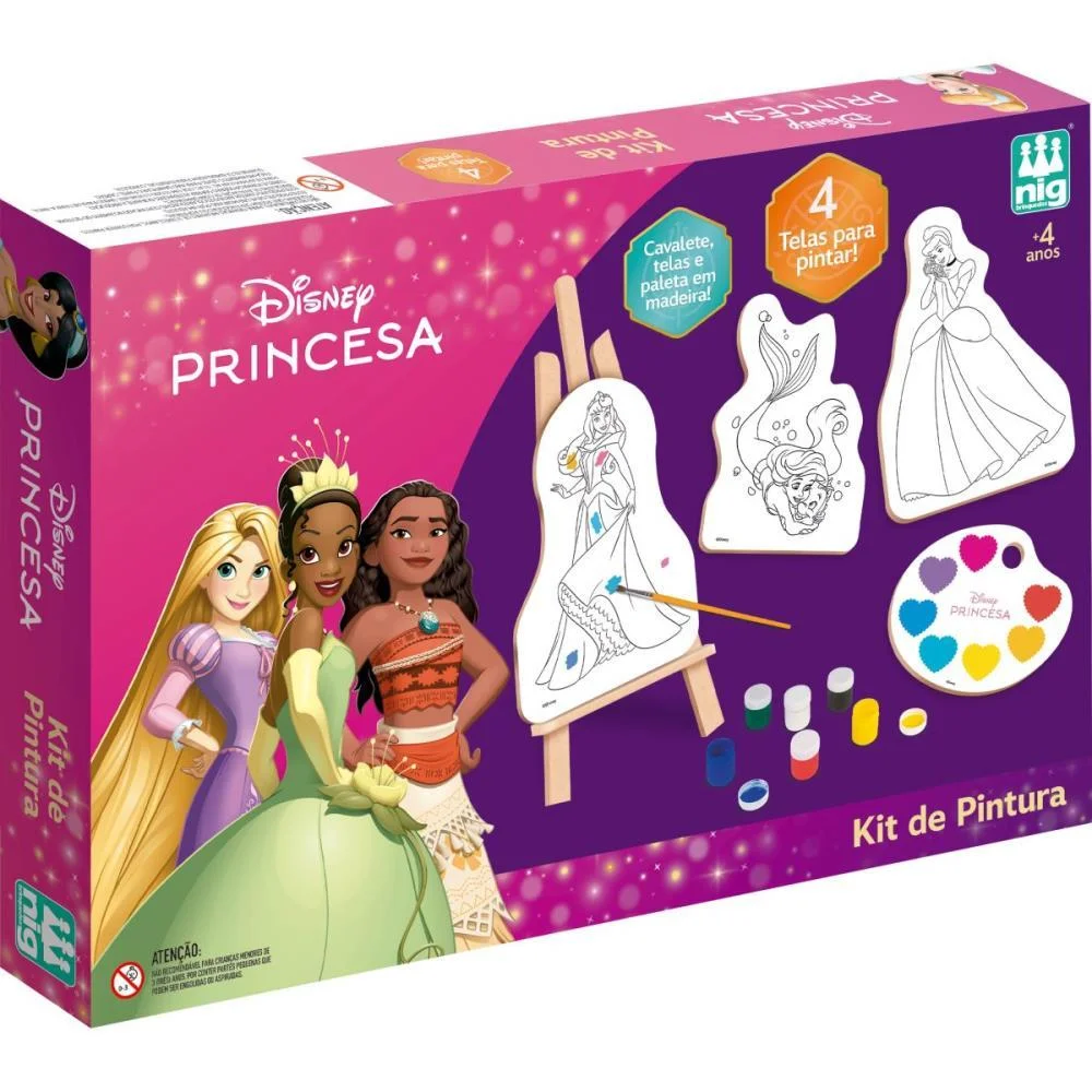 Brinquedo Para Colorir Princesas Kit Pintura Nig Brinquedos - imagem 4