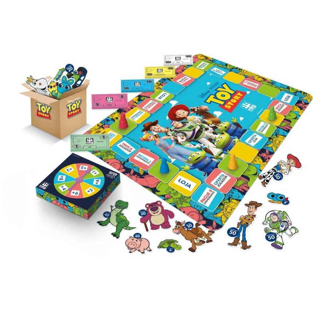 Jogo De Tabuleiro Toy Story Dia De Compras Nig Brinquedos - imagem 3