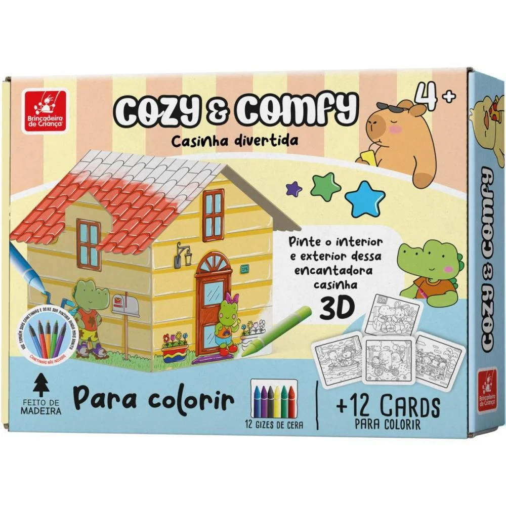 Brinquedo Para Colorir Comfy E Cozy Casinha Brinc. De Crianca - imagem 2