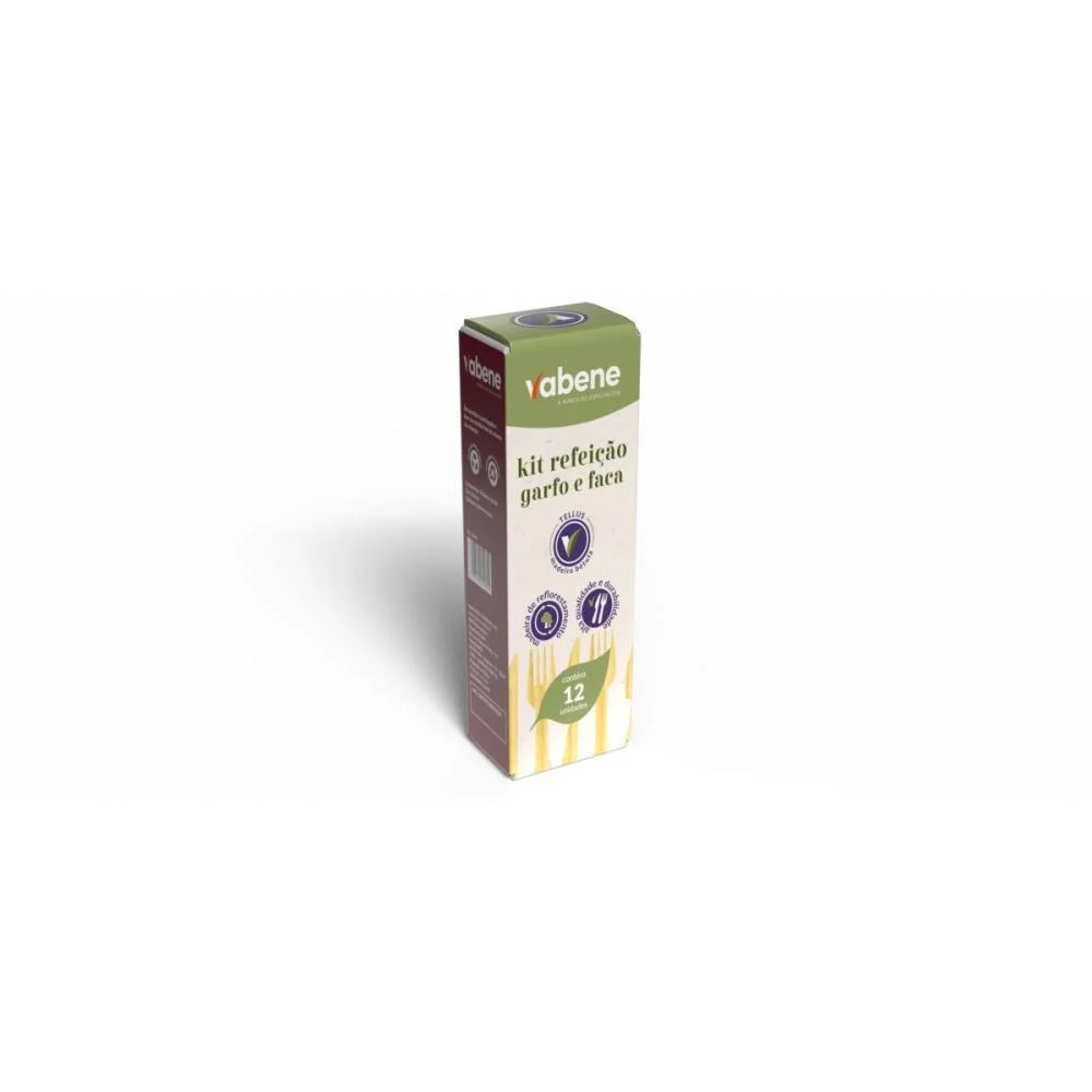 Talher Descartavel Kit Garfo E Faca C/Emb.individ Vabene (Cx.c/12) - imagem 2