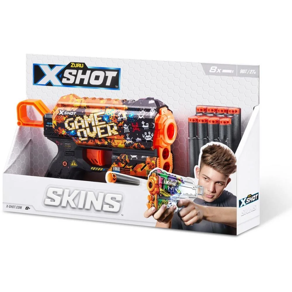 Lancador X-Shot Skin Flux C/8 Dardos Candide - imagem 7
