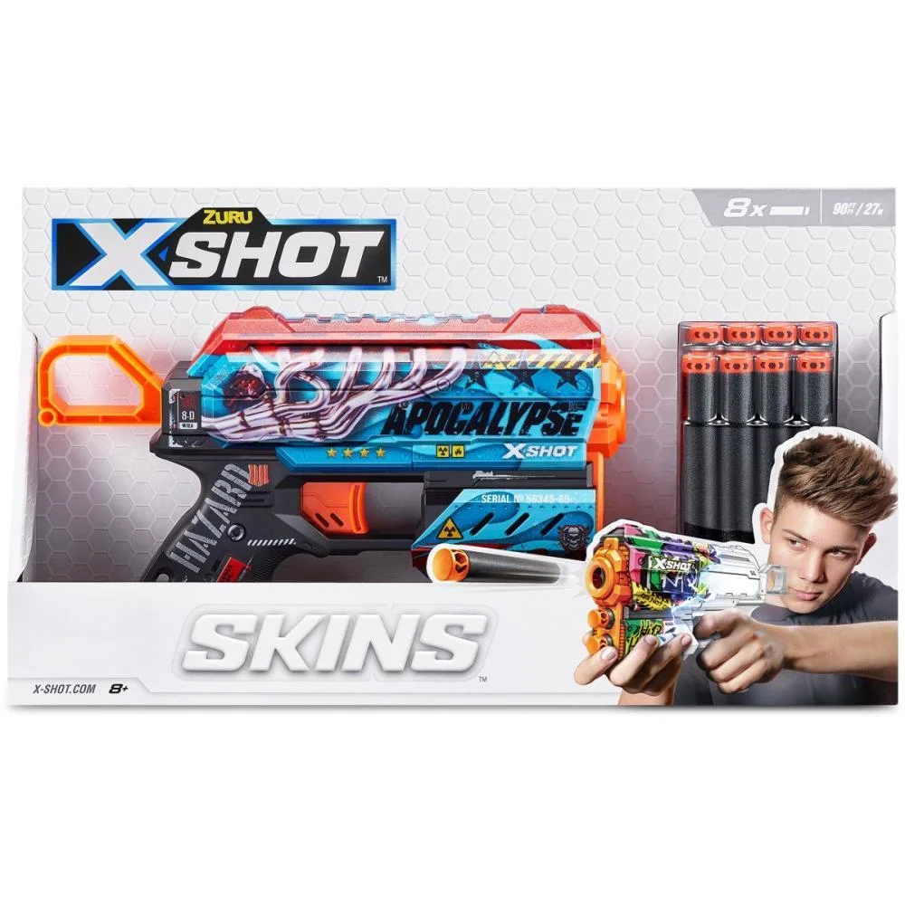 Lancador X-Shot Skin Flux C/8 Dardos Candide - imagem 8