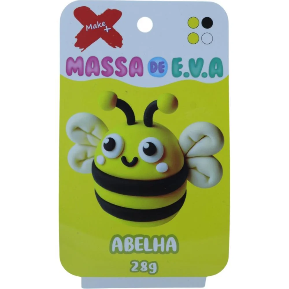 Massa De Eva Criativa Abelha C/04 Cores 28 G Make+ - imagem 2