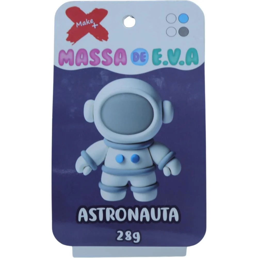 Massa De Eva Criativa Astronauta C/04 Cores 28 G Make+ - imagem 3